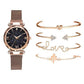 Magnetic Night Sky Quartz Watch 5 pcs Set
