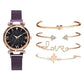 Magnetic Night Sky Quartz Watch 5 pcs Set