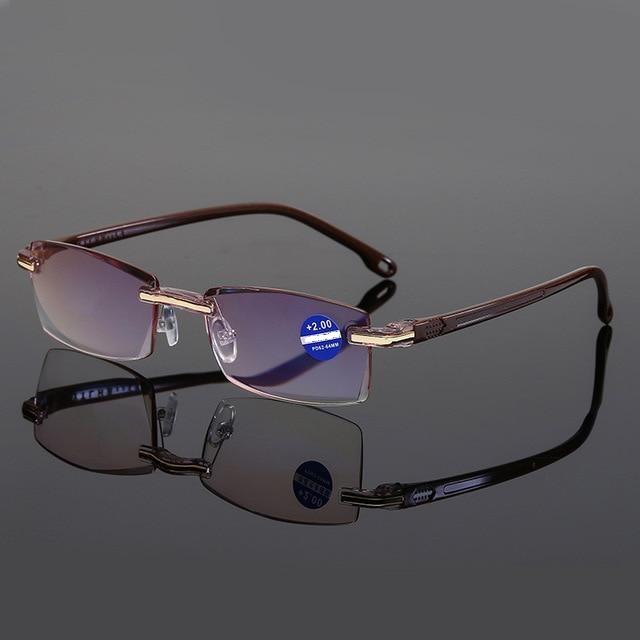 AHora™ Unisex Anti Blue Light Rimless Prescription Reading Glasses