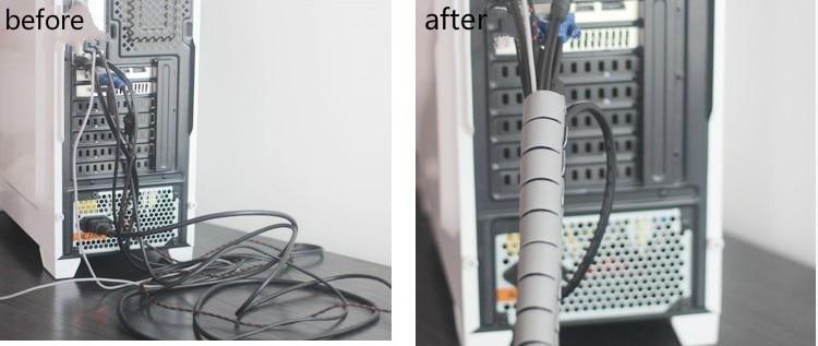 CableKing™ Smart Flexible Spiral Cable Organizer