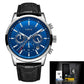 LIGE™  Elegant Leather Band Watch for Men