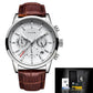 LIGE™  Elegant Leather Band Watch for Men