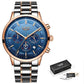LIGE™ Black Obsidian Watch for Men