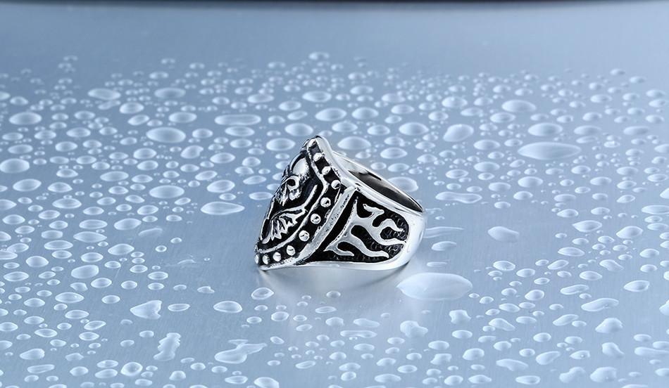 Beier - Skull Ring For Man - Indigo-Temple