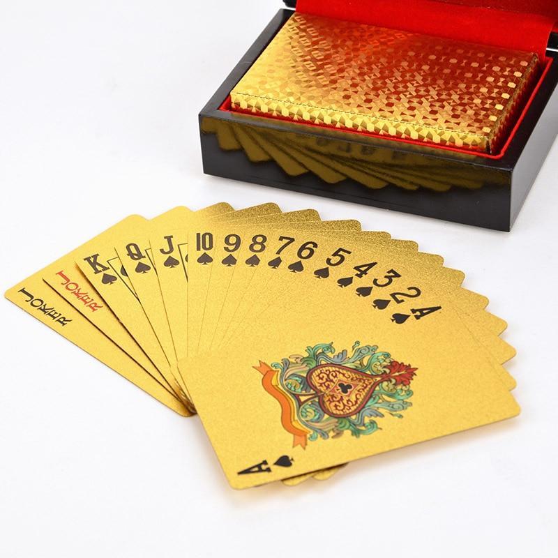 24k Gold "HIGH STAKES"  Poker Playing Cards
