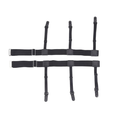 Gentleman Adjustable  Shirt Holders - Indigo-Temple