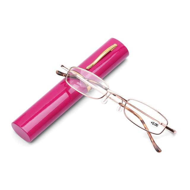 Unisex Reading Glasses with Tube Case