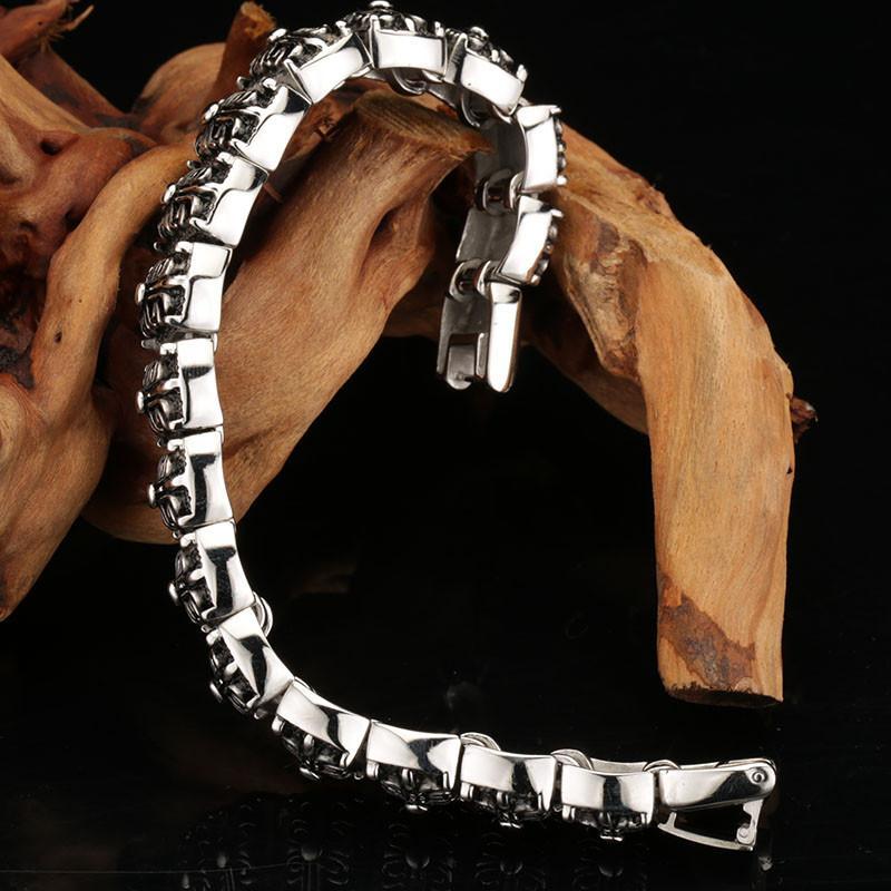 Hans - Unique Man's  Bracelet - Indigo-Temple