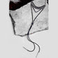 Boho Black Leather Alloy Choker Necklace - Indigo-Temple