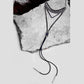 Boho Black Leather Alloy Choker Necklace - Indigo-Temple