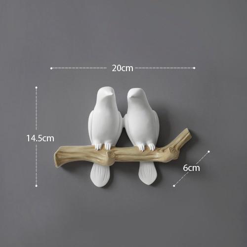 Elegant Bird Hanger Wall Decoration