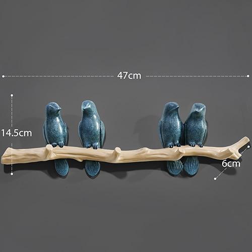 Elegant Bird Hanger Wall Decoration