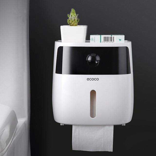Ecoco™ Waterproof Drill-free Installation Toilet Paper Holder Shelf