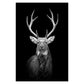 BLACK & WHITE AFRICAN ANIMAL CANVAS PAINTING