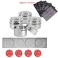 MagneticSpice™ Stainless Steel Spice Jar Set With Magnetic Base