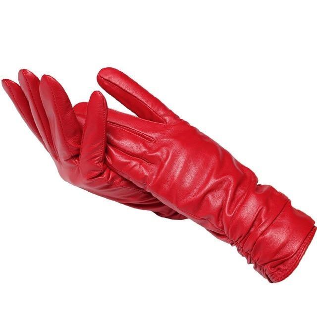 Classic Genuine Leather Gloves For Women