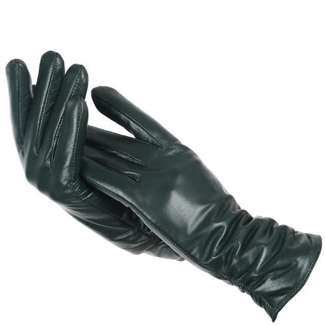 Classic Genuine Leather Gloves For Women