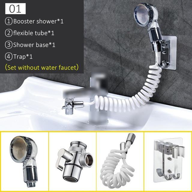 External Attachable Sink Shower Head Set