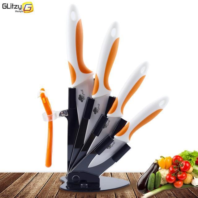 PerfectChef™ Zirconia Ceramic Knife Set & Holder