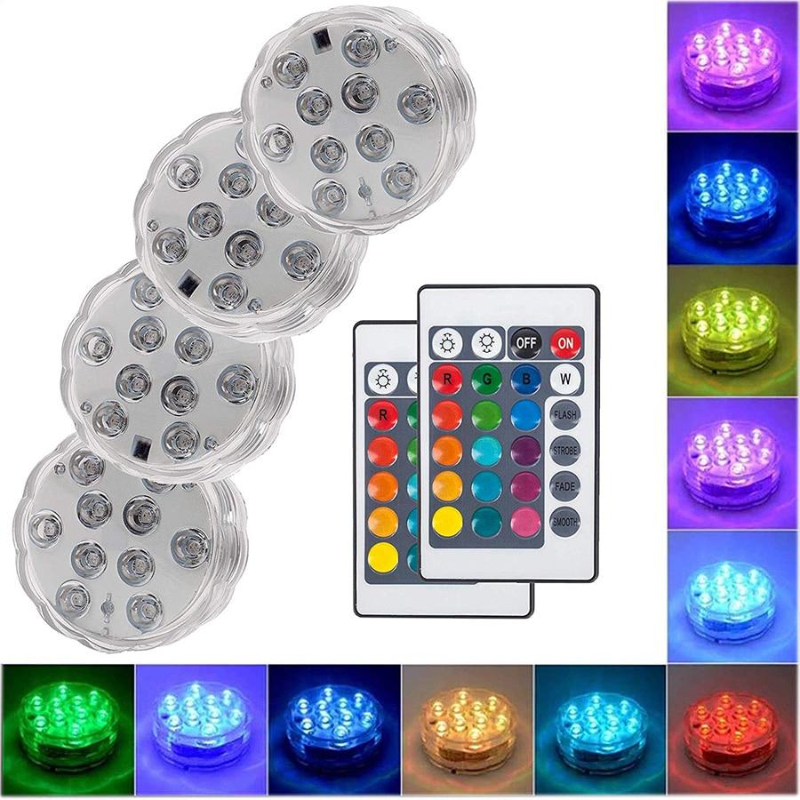 Remote Controlled RGB LED Waterproof Pool Lights