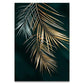 Abstract Golden Leaves Canvas