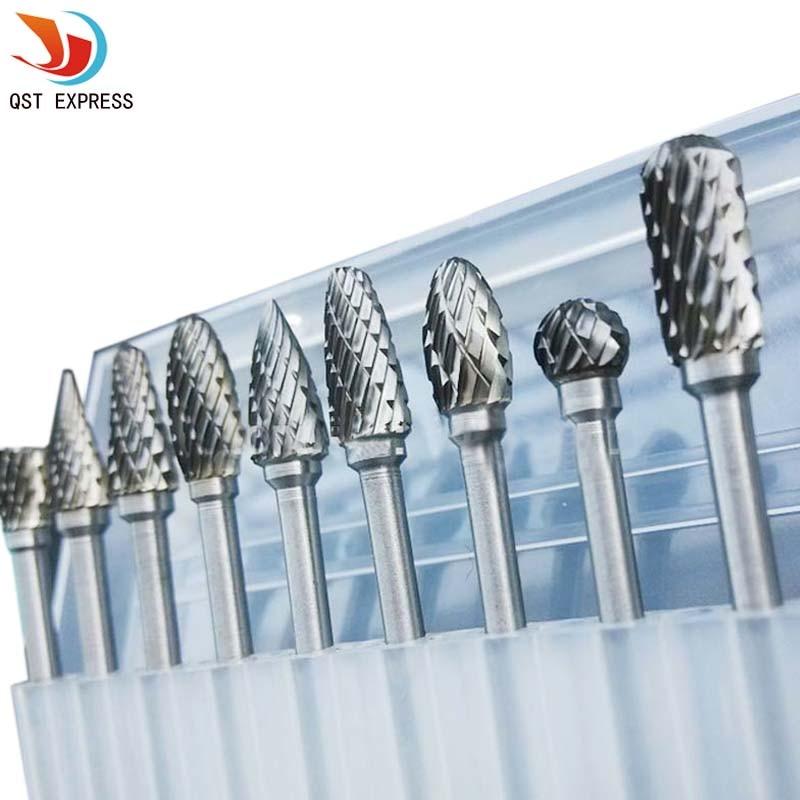 Premium Tungsten Steel Carbide Rotary Burr Set (10pc)