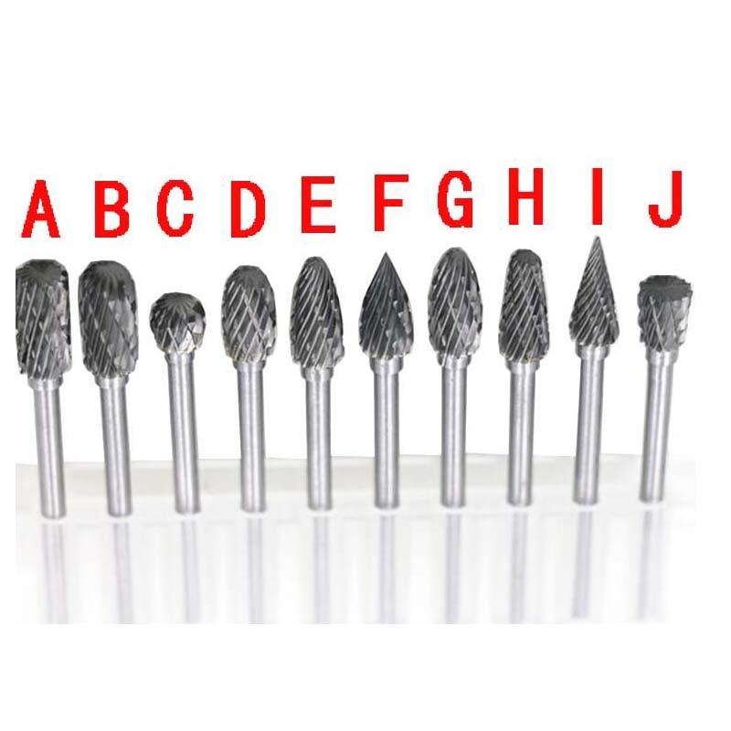 Premium Tungsten Steel Carbide Rotary Burr Set (10pc)