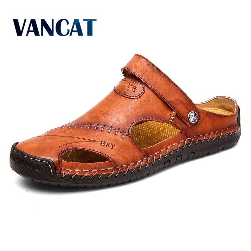 Genuine Leather Roman Summer Sandals For Men