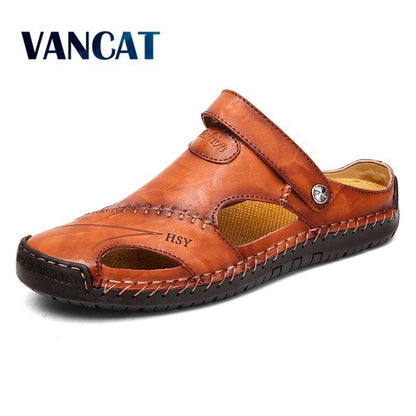 Genuine Leather Roman Summer Sandals For Men