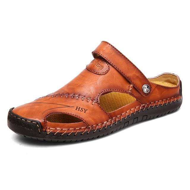 Genuine Leather Roman Summer Sandals For Men
