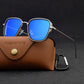 Vintage Square Metal Frame Sunglasses UV400