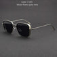 Vintage Square Metal Frame Sunglasses UV400