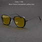 Vintage Square Metal Frame Sunglasses UV400
