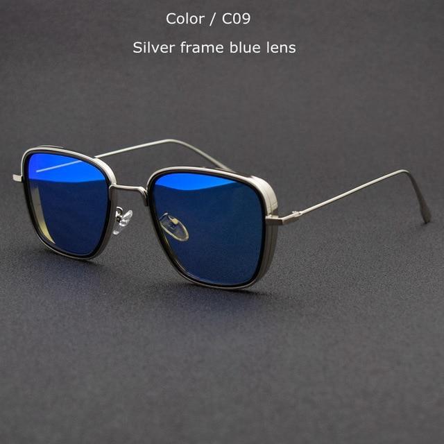 Vintage Square Metal Frame Sunglasses UV400