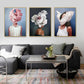 Lady Flower Art Canvas Painting