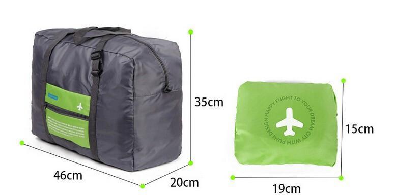 Large Capacity Folding Envelope Travel Bag - Indigo-Temple