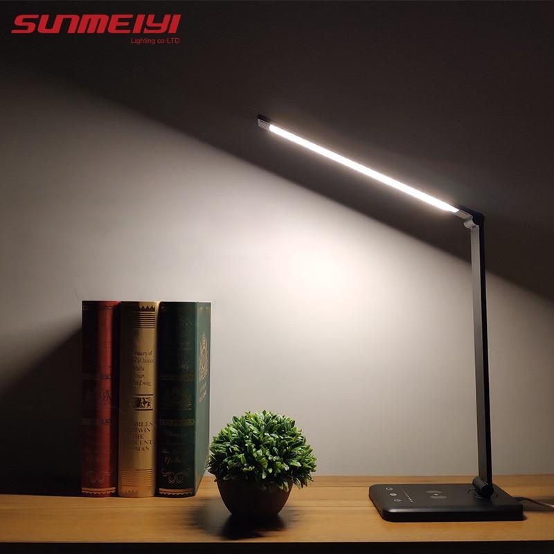 Table Led Lamp With QI Wireless Charging