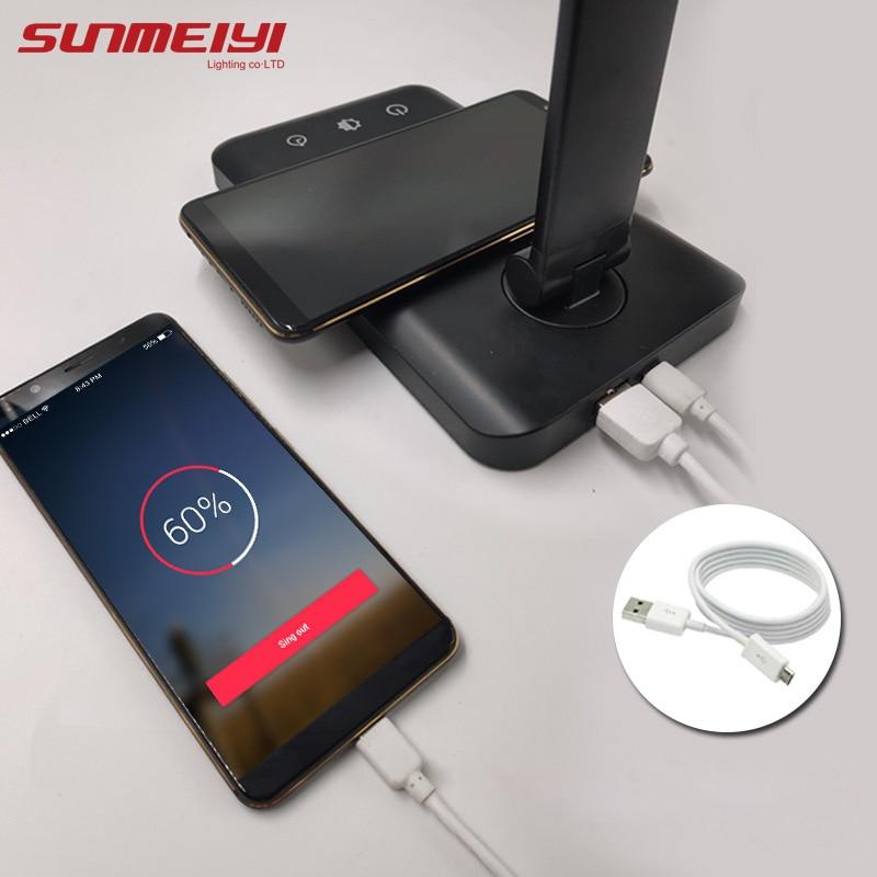 Table Led Lamp With QI Wireless Charging