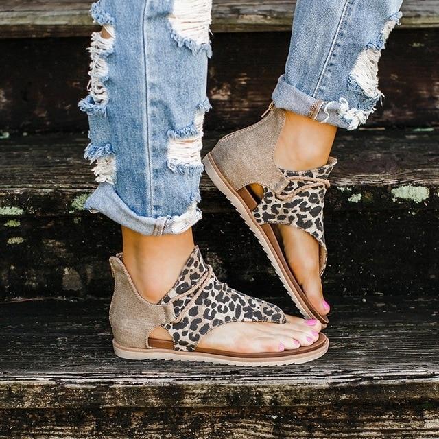 Animal Print Style Sandals For Women