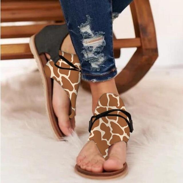 Animal Print Style Sandals For Women