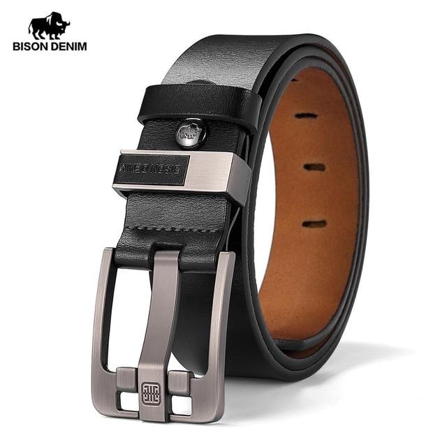 BISON DENIM™ Genuine Leather Vintage Belt For Men
