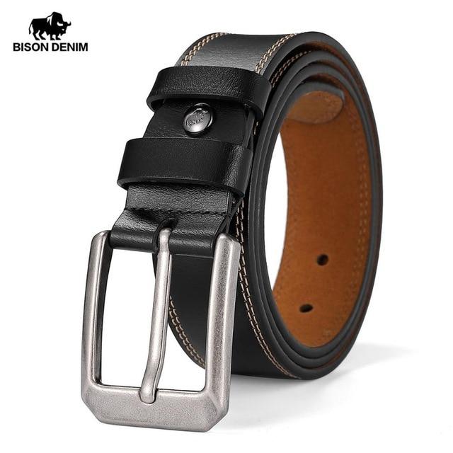 BISON DENIM™ Genuine Leather Vintage Belt For Men