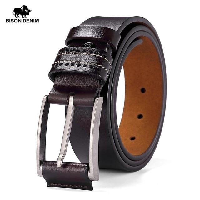 BISON DENIM™ Genuine Leather Vintage Belt For Men