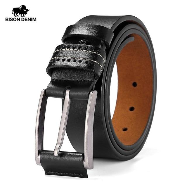BISON DENIM™ Genuine Leather Vintage Belt For Men