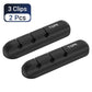 Easy Stick-On Silicone Cable Organizer (2 pcs)