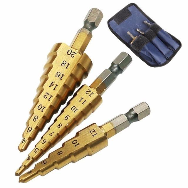 Titanium Metric Step Cone Drill Bit Set