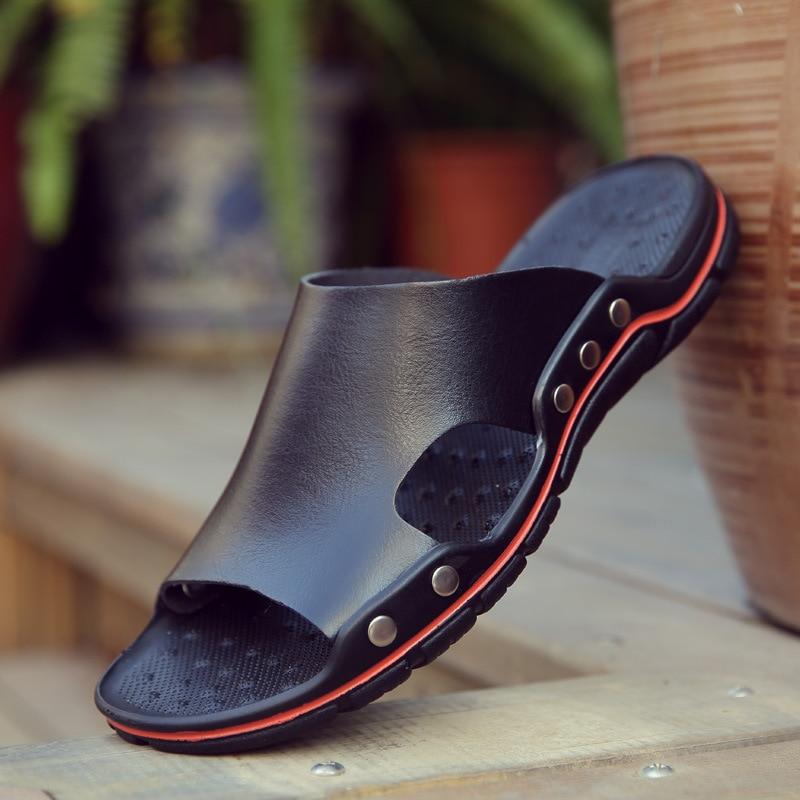 Genuine Leather Casual Sandal For Men