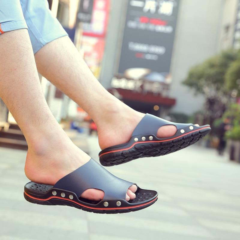 Genuine Leather Casual Sandal For Men