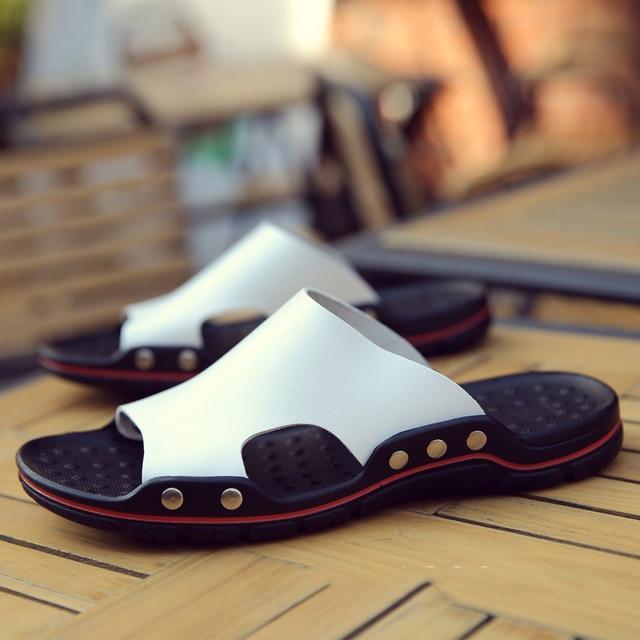 Genuine Leather Casual Sandal For Men
