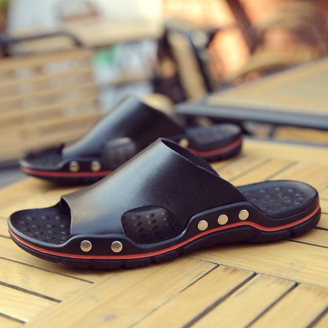 Genuine Leather Casual Sandal For Men